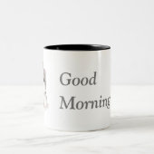 2 Couleurs Tasse de chat bonjour (Centre)