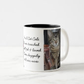 2 Couleurs Tasse de chat de jardin (Devant droit)