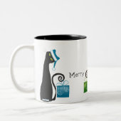 2 Couleurs Tasse de chat de Père Noël (Gauche)