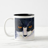 2 Couleurs Tasse de chat de smoking (Gauche)