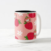 2 Couleurs tasse de chat fraise (Devant droit)