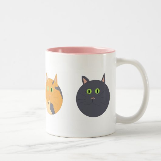 2 Couleurs Tasse de chats (Droit)