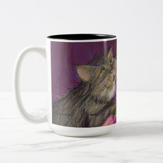 2 Couleurs Tasse de chats de gâteau (Gauche)