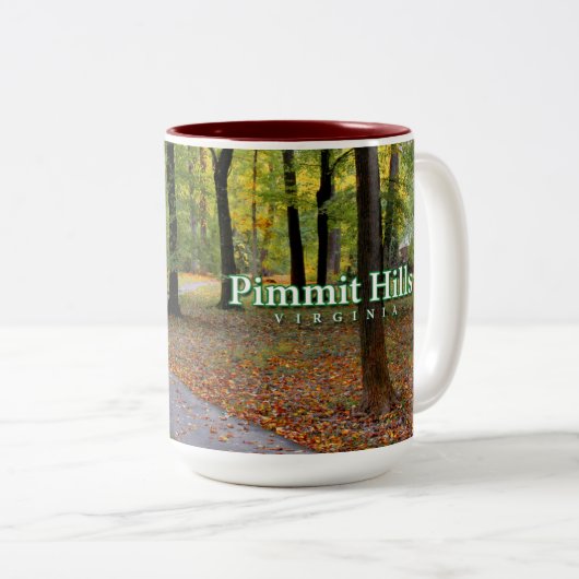 2 Couleurs Tasse de chemin de parc de collines de Pimmit (Devant droit)