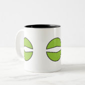 2 Couleurs Tasse de CHERCHEUR (personnalisable) (Devant gauche)