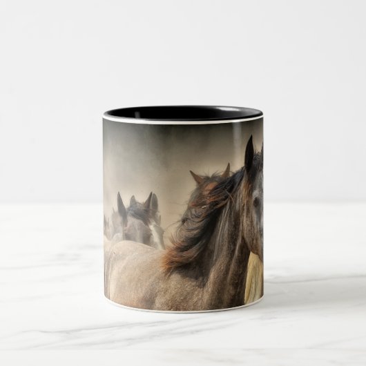 2 Couleurs Tasse de cheval (Centre)
