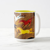 2 Couleurs Tasse de chevaux de médecine (Devant droit)