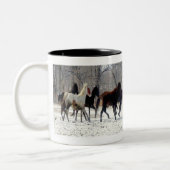 2 COULEURS TASSE DE CHEVAUX SAUVAGES (Gauche)