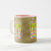 2 Couleurs Tasse de Chevron de bascule électronique (Devant gauche)