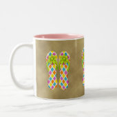 2 Couleurs Tasse de Chevron de bascule électronique (Gauche)