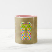 2 Couleurs Tasse de Chevron de bascule électronique (Centre)