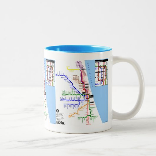2 Couleurs Tasse de Chicago de souterrain (Droit)