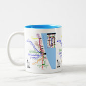 2 Couleurs Tasse de Chicago de souterrain (Gauche)