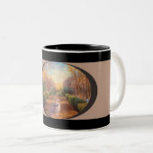 2 Couleurs Tasse de chien (Devant droit)