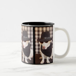 2 Couleurs Tasse de chien de bleus