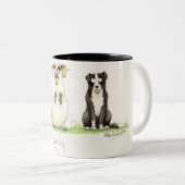 2 Couleurs Tasse "de chien de moutons" (Devant droit)