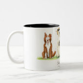 2 Couleurs Tasse "de chien de moutons" (Gauche)