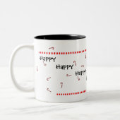 2 Couleurs Tasse de chien de vacances (Gauche)