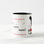 2 Couleurs Tasse de chien de vacances (Centre)