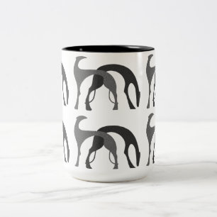 2 Couleurs Tasse de chiens d'art déco