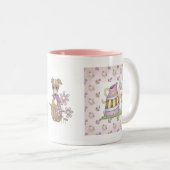 2 Couleurs Tasse de chiot (Devant droit)