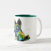 2 Couleurs Tasse de chiot (Devant droit)