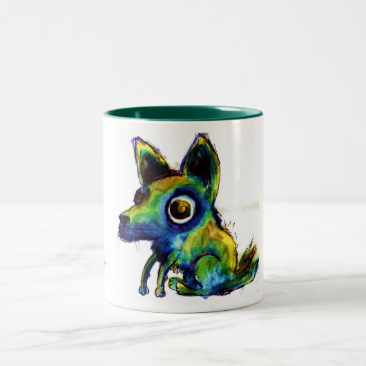 2 Couleurs Tasse de chiot (Centre)