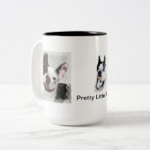 2 Couleurs Tasse "de chiot assez petit" (Devant gauche)