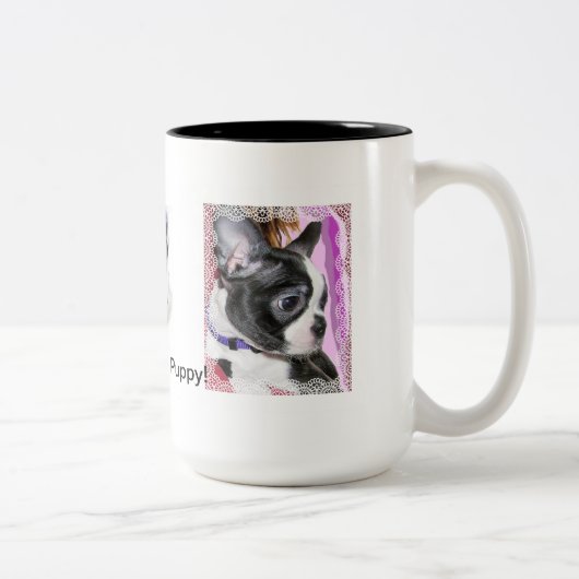 2 Couleurs Tasse "de chiot assez petit" (Droit)
