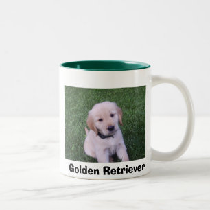2 Couleurs Tasse de chiot de golden retriever