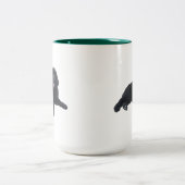 2 Couleurs Tasse de chiot de Terre-Neuve (Centre)