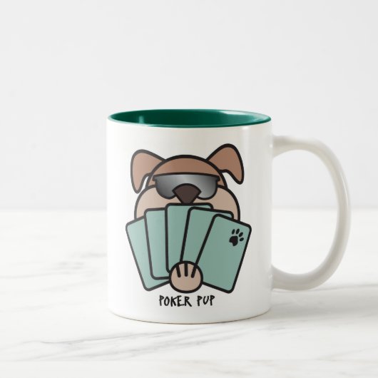 2 Couleurs Tasse de chiot de tisonnier (Droit)