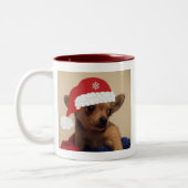 2 Couleurs Tasse de chiwawa de Noël (Gauche)