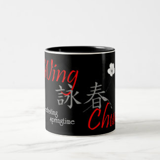 2 Couleurs tasse de Chun d'aile de 詠春 - rouge