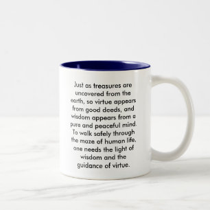 2 Couleurs Tasse de citation de Bouddha