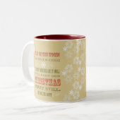 2 Couleurs Tasse de citation de Noël (Devant gauche)