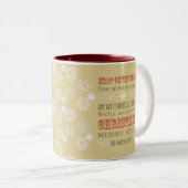 2 Couleurs Tasse de citation de Noël (Devant droit)