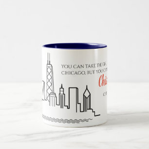 2 Couleurs Tasse de citation d'horizon de Chicago