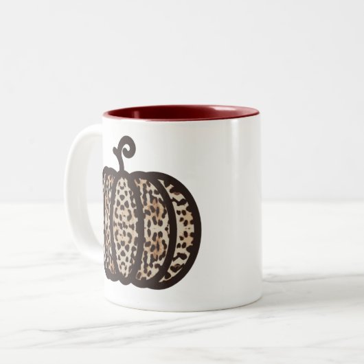 2 Couleurs Tasse de citrouille (Devant gauche)