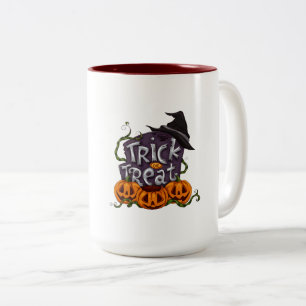 2 Couleurs Tasse de citrouille d'Halloween Trick or Treat – S