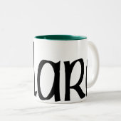 2 Couleurs Tasse de Clare du comté (Devant droit)