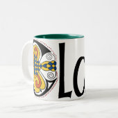 2 Couleurs Tasse de Clare du comté (Devant gauche)