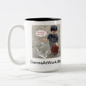 2 Couleurs Tasse de classique de GamesAtWork.Biz (Gauche)