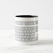 2 Couleurs Tasse de clavier (voir la description) (Centre)
