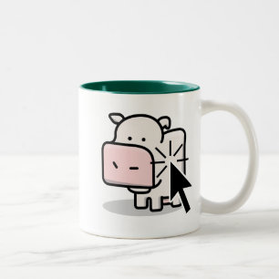 2 Couleurs Tasse de Clicker de vache