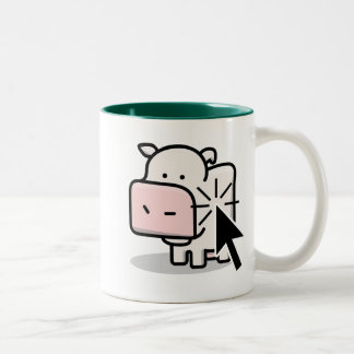 2 Couleurs Tasse de Clicker de vache