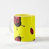 2 Couleurs Tasse de coccinelles (Devant gauche)