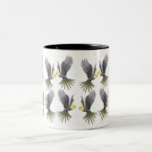 2 Couleurs Tasse de Cockatiels de vol (Centre)