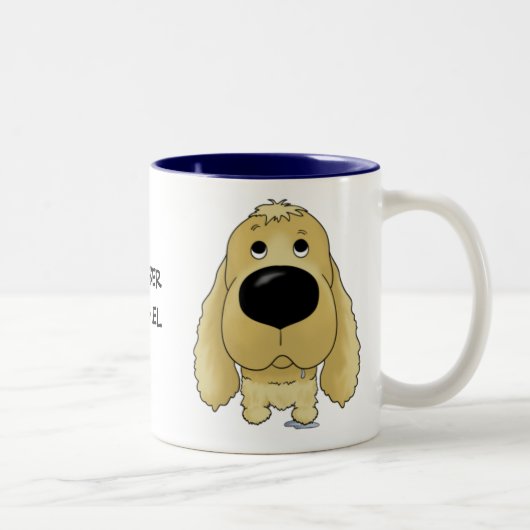 2 Couleurs Tasse de cocker (Droit)