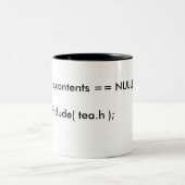2 Couleurs Tasse de code de programme (Centre)